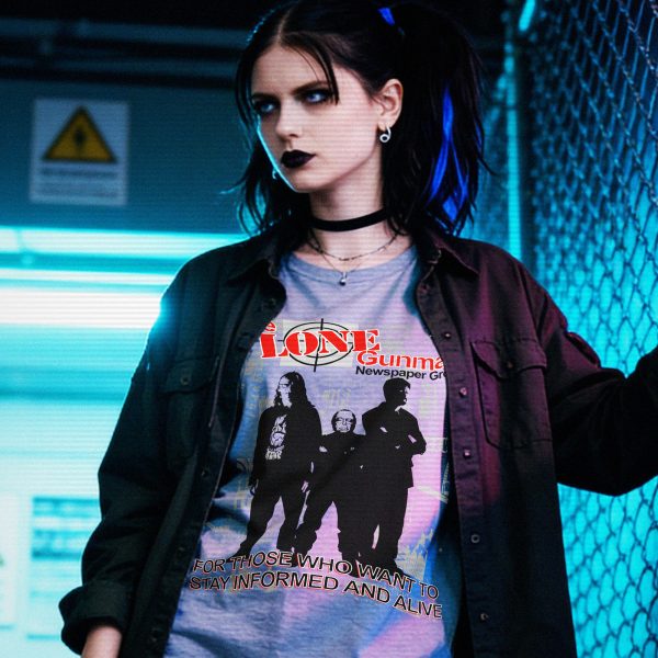 The Lone Gunmen - Lone Gunman Newspaper Group T-shirt