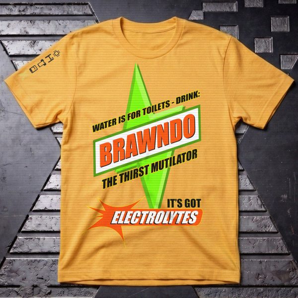 Idiocracy Movie - Water is for Toilets: Drink Brawndo T-shirt