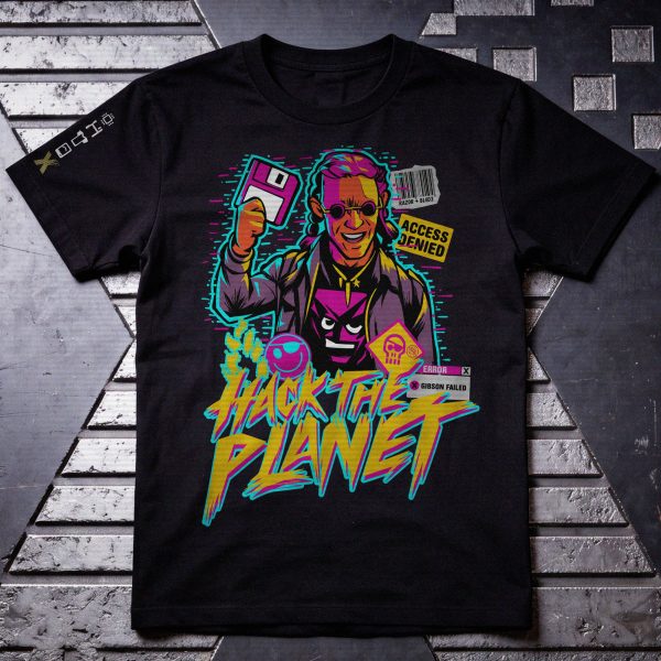 Hackers Movie - Hack the Planet Quote T-shirt