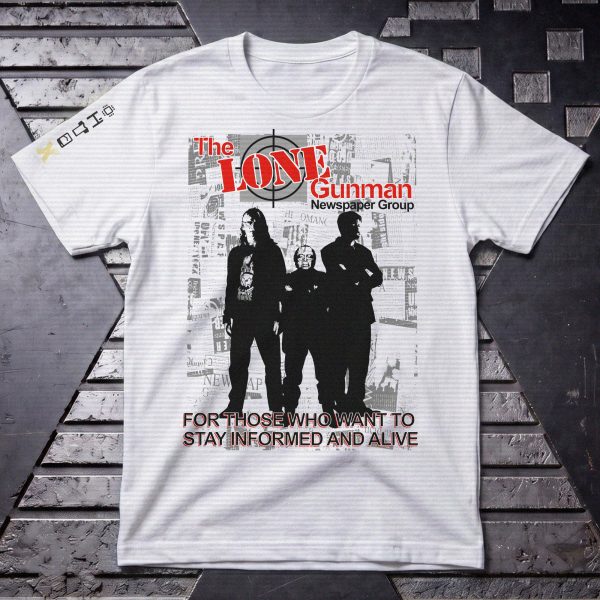 The Lone Gunmen - Lone Gunman Newspaper Group T-shirt