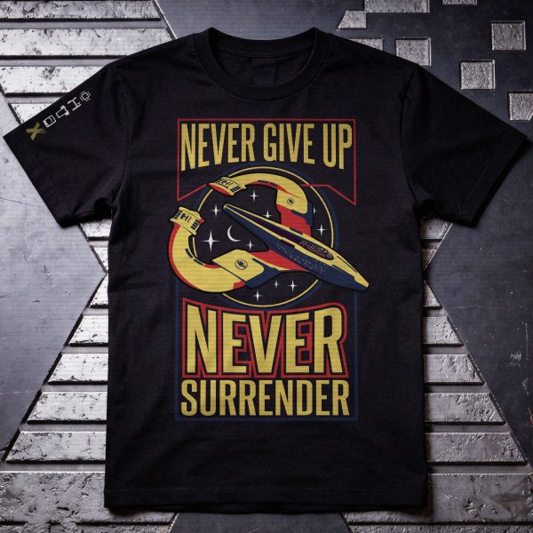 Galaxy Quest - Never Give Up Never Surrender Quote T-shirt
