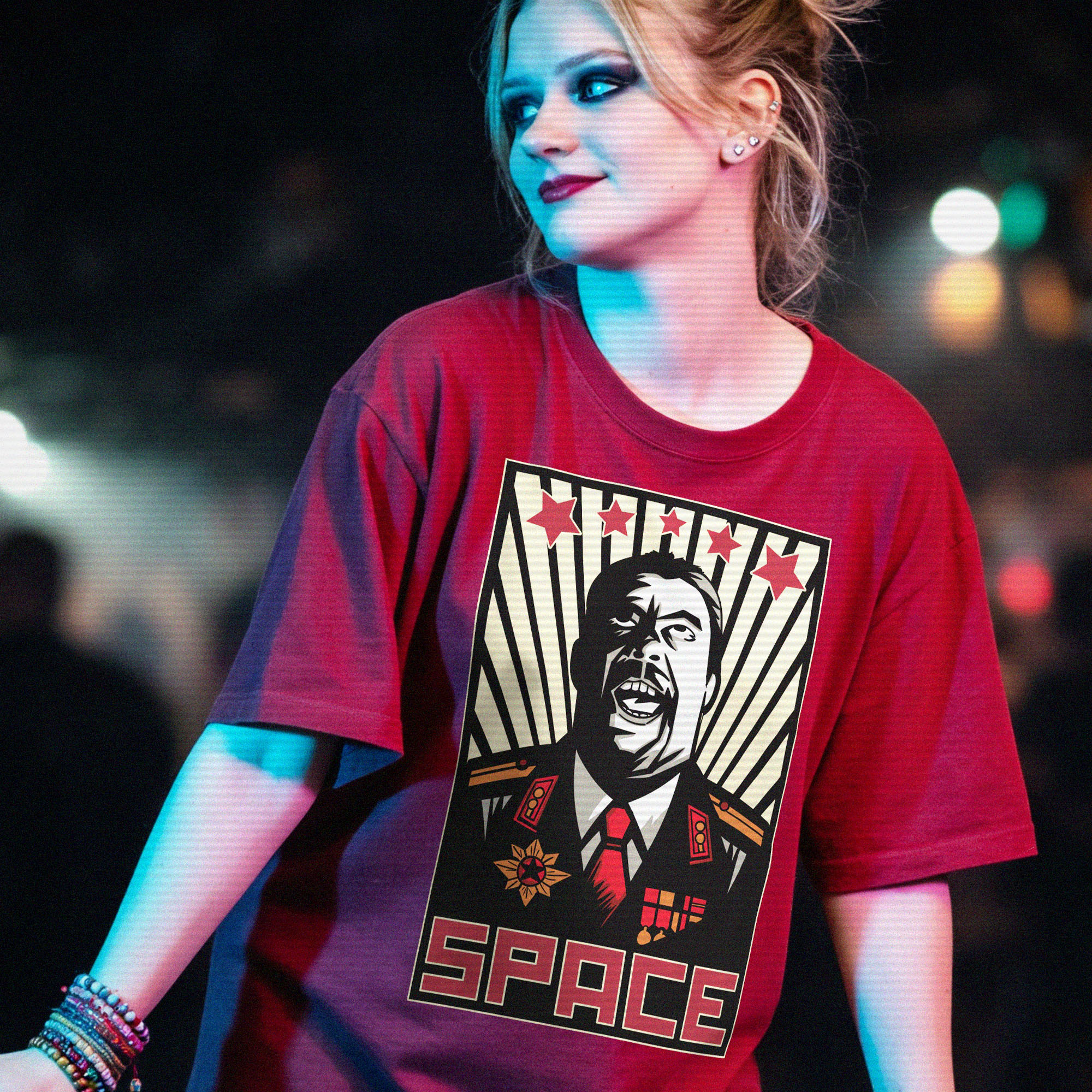 Command and Conquer - Tim Curry Space Capitalism T-shirt 2 Command and Conquer - Tim Curry Space Capitalism T-shirt - Image 2